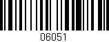 Código de barras (EAN, GTIN, SKU, ISBN): '06051'