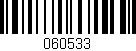 Código de barras (EAN, GTIN, SKU, ISBN): '060533'