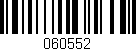 Código de barras (EAN, GTIN, SKU, ISBN): '060552'