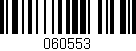 Código de barras (EAN, GTIN, SKU, ISBN): '060553'
