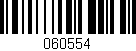 Código de barras (EAN, GTIN, SKU, ISBN): '060554'