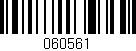 Código de barras (EAN, GTIN, SKU, ISBN): '060561'
