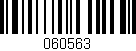Código de barras (EAN, GTIN, SKU, ISBN): '060563'