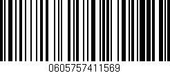 Código de barras (EAN, GTIN, SKU, ISBN): '0605757411569'