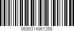 Código de barras (EAN, GTIN, SKU, ISBN): '0606314961268'