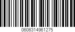 Código de barras (EAN, GTIN, SKU, ISBN): '0606314961275'