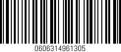 Código de barras (EAN, GTIN, SKU, ISBN): '0606314961305'