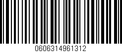 Código de barras (EAN, GTIN, SKU, ISBN): '0606314961312'