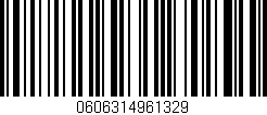 Código de barras (EAN, GTIN, SKU, ISBN): '0606314961329'