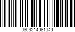 Código de barras (EAN, GTIN, SKU, ISBN): '0606314961343'