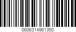 Código de barras (EAN, GTIN, SKU, ISBN): '0606314961350'