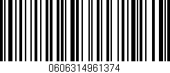 Código de barras (EAN, GTIN, SKU, ISBN): '0606314961374'