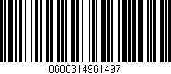 Código de barras (EAN, GTIN, SKU, ISBN): '0606314961497'