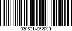 Código de barras (EAN, GTIN, SKU, ISBN): '0606314962890'