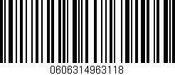 Código de barras (EAN, GTIN, SKU, ISBN): '0606314963118'
