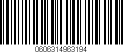 Código de barras (EAN, GTIN, SKU, ISBN): '0606314963194'