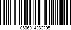 Código de barras (EAN, GTIN, SKU, ISBN): '0606314963705'