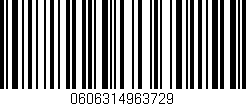 Código de barras (EAN, GTIN, SKU, ISBN): '0606314963729'