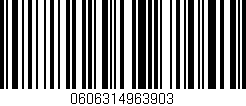 Código de barras (EAN, GTIN, SKU, ISBN): '0606314963903'