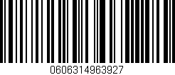 Código de barras (EAN, GTIN, SKU, ISBN): '0606314963927'