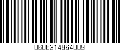 Código de barras (EAN, GTIN, SKU, ISBN): '0606314964009'