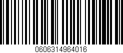 Código de barras (EAN, GTIN, SKU, ISBN): '0606314964016'