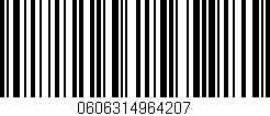 Código de barras (EAN, GTIN, SKU, ISBN): '0606314964207'