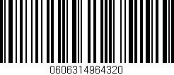 Código de barras (EAN, GTIN, SKU, ISBN): '0606314964320'