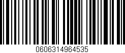 Código de barras (EAN, GTIN, SKU, ISBN): '0606314964535'
