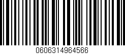Código de barras (EAN, GTIN, SKU, ISBN): '0606314964566'