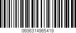 Código de barras (EAN, GTIN, SKU, ISBN): '0606314965419'