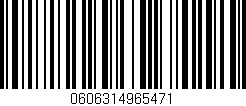 Código de barras (EAN, GTIN, SKU, ISBN): '0606314965471'