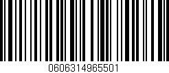 Código de barras (EAN, GTIN, SKU, ISBN): '0606314965501'
