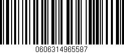 Código de barras (EAN, GTIN, SKU, ISBN): '0606314965587'