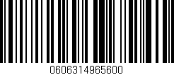 Código de barras (EAN, GTIN, SKU, ISBN): '0606314965600'