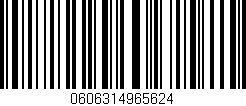 Código de barras (EAN, GTIN, SKU, ISBN): '0606314965624'