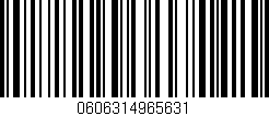 Código de barras (EAN, GTIN, SKU, ISBN): '0606314965631'
