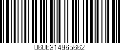 Código de barras (EAN, GTIN, SKU, ISBN): '0606314965662'