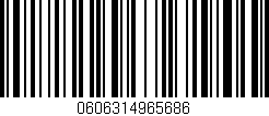 Código de barras (EAN, GTIN, SKU, ISBN): '0606314965686'