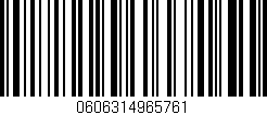 Código de barras (EAN, GTIN, SKU, ISBN): '0606314965761'