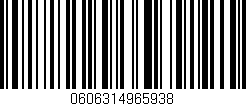 Código de barras (EAN, GTIN, SKU, ISBN): '0606314965938'