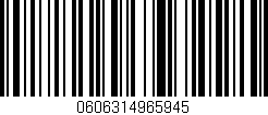 Código de barras (EAN, GTIN, SKU, ISBN): '0606314965945'