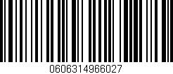 Código de barras (EAN, GTIN, SKU, ISBN): '0606314966027'