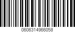 Código de barras (EAN, GTIN, SKU, ISBN): '0606314966058'