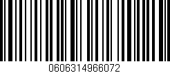 Código de barras (EAN, GTIN, SKU, ISBN): '0606314966072'