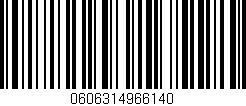Código de barras (EAN, GTIN, SKU, ISBN): '0606314966140'