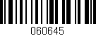 Código de barras (EAN, GTIN, SKU, ISBN): '060645'