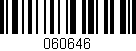 Código de barras (EAN, GTIN, SKU, ISBN): '060646'