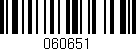 Código de barras (EAN, GTIN, SKU, ISBN): '060651'