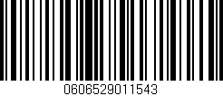 Código de barras (EAN, GTIN, SKU, ISBN): '0606529011543'
